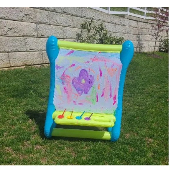 ™Varion | כן ציור מתנפח 48", עיצוב קל ונייד, כולל מברשות וכוסות לצבע